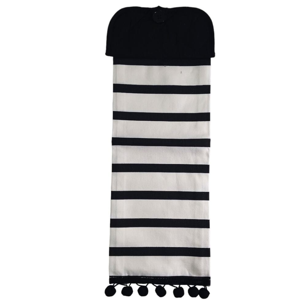 Handmade Hanging Towel Home Decor Striped Modern Goth